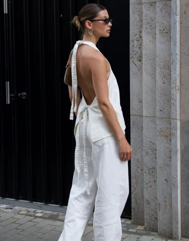 Hills Halter Top (Porcelain) - By Lioness sold by Charcoal Clothing