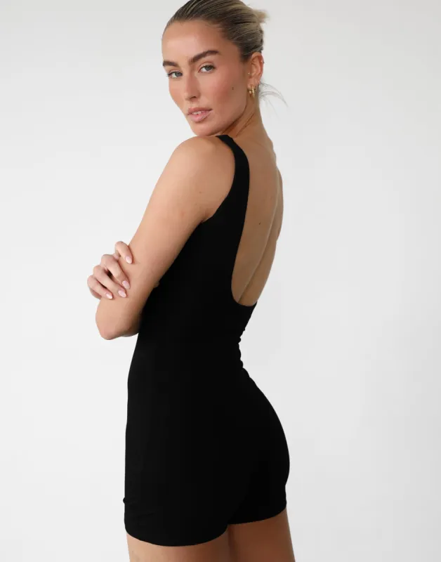 Amazia Playsuit (Black) sold by Charcoal Clothing