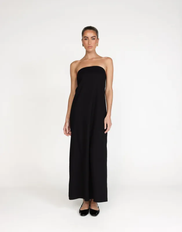 Hati Maxi Dress (Black) sold by Charcoal Clothing
