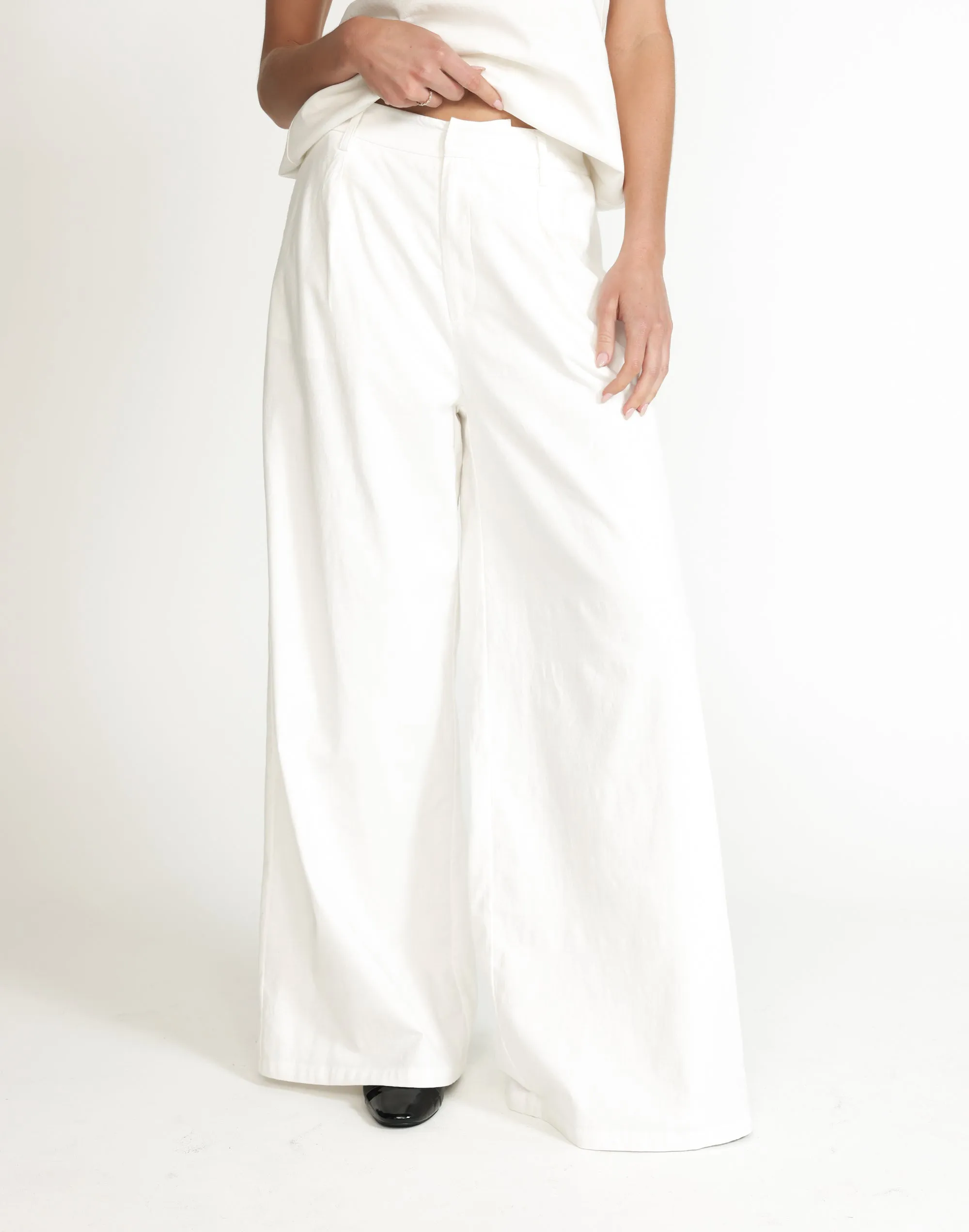 Yasmina Pants (White) sold by Charcoal Clothing product image thumbnail 3