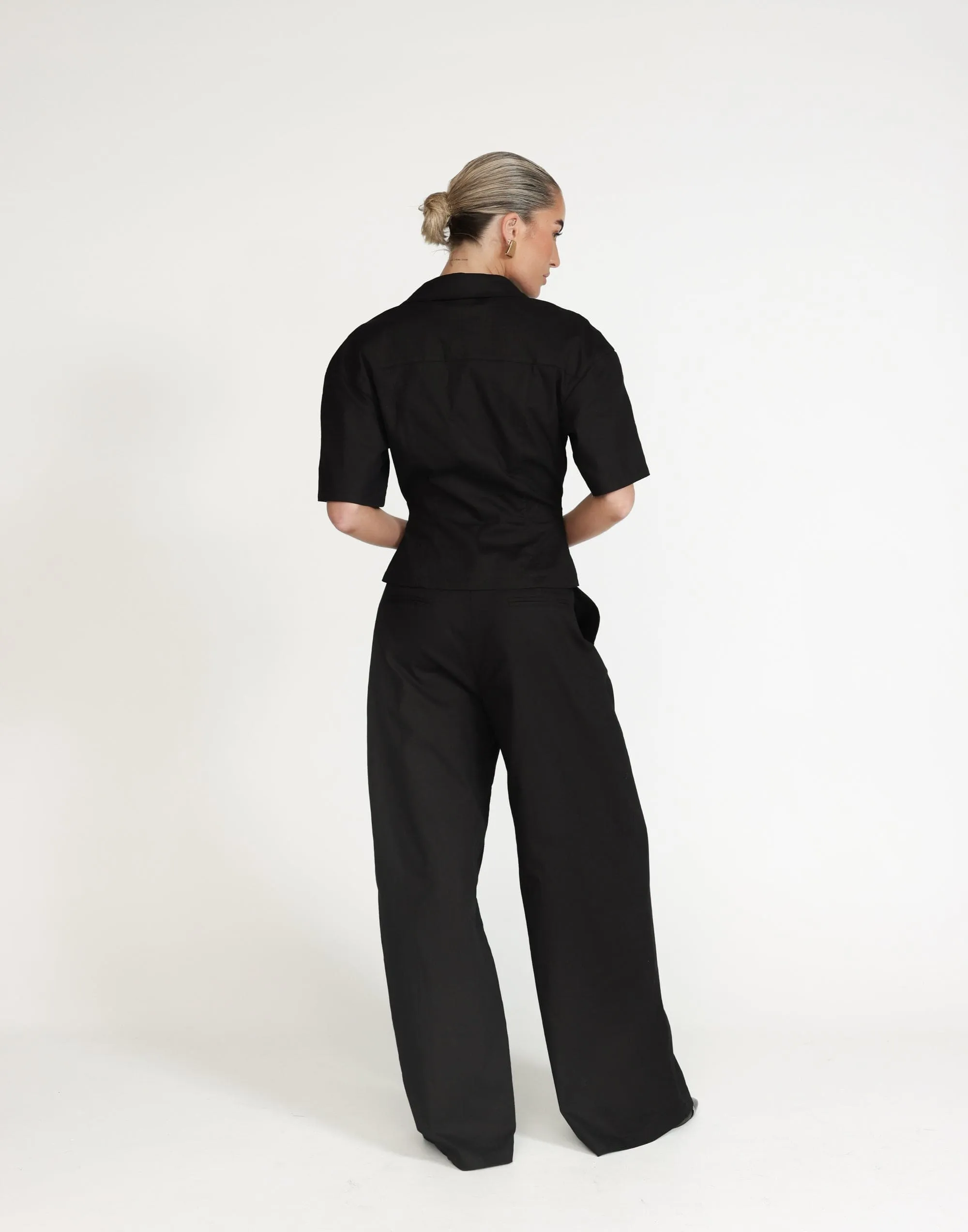 Etta Linen Top (Black) sold by Charcoal Clothing product image thumbnail 3