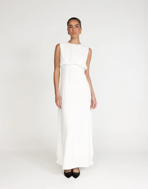Liza Maxi Dress (White) sold by Charcoal Clothing