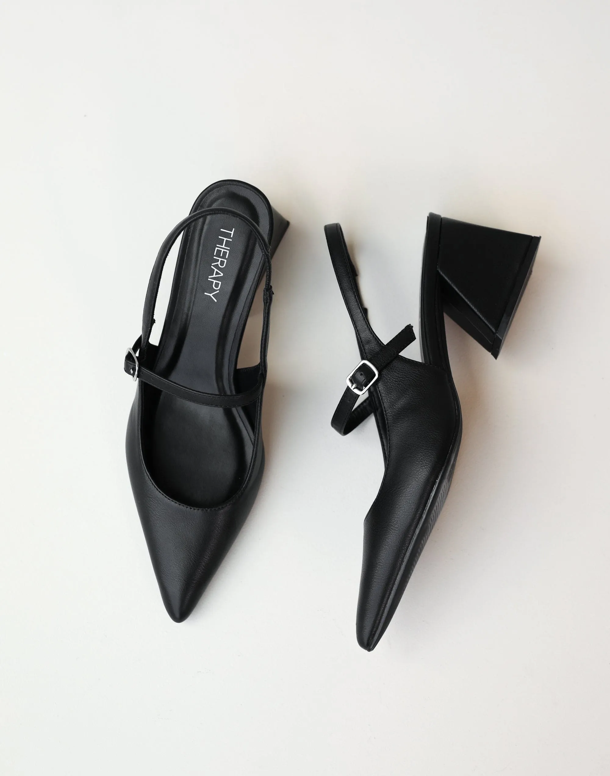 Sharp Heels (Black Smooth) - By Therapy sold by Charcoal Clothing product image thumbnail 2