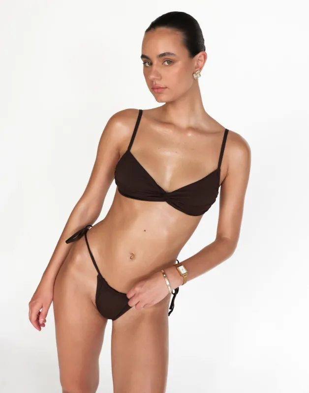 Ali Bikini Bottoms (Chocolate) sold by Charcoal Clothing
