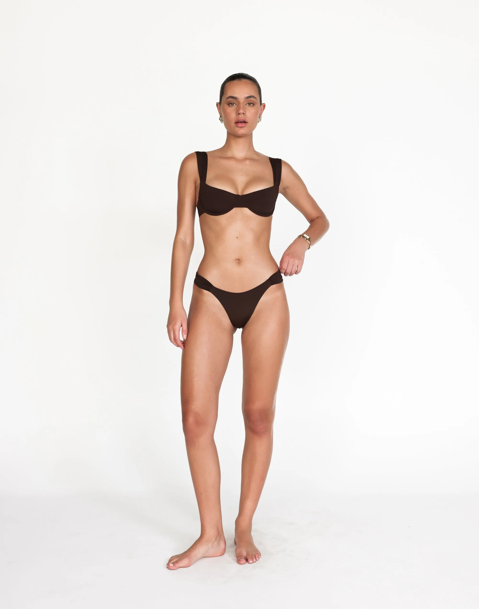 Layla Bikini Bottoms (Chocolate) sold by Charcoal Clothing product image thumbnail 2
