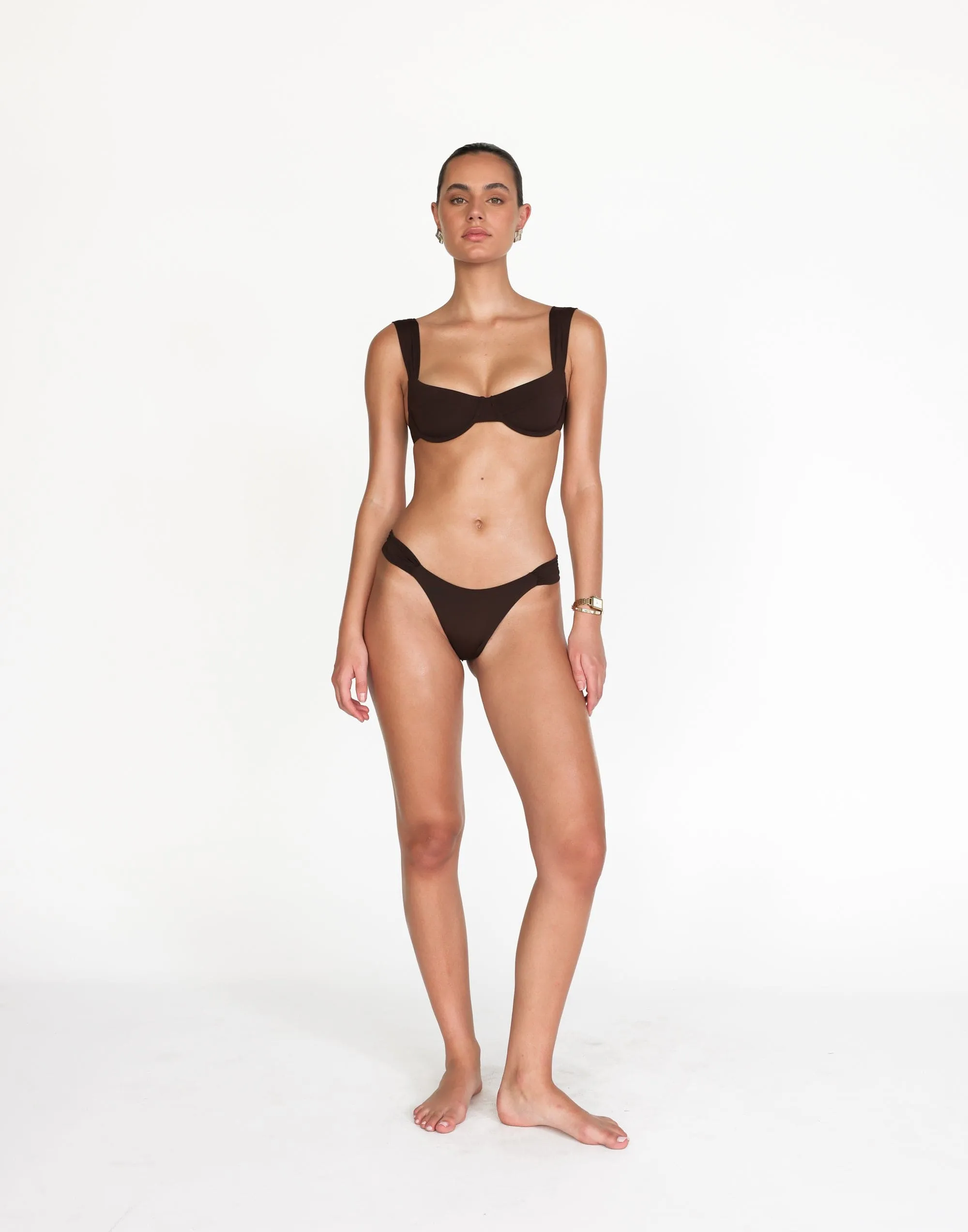 Layla Bikini Bottoms (Chocolate) sold by Charcoal Clothing product image thumbnail 3