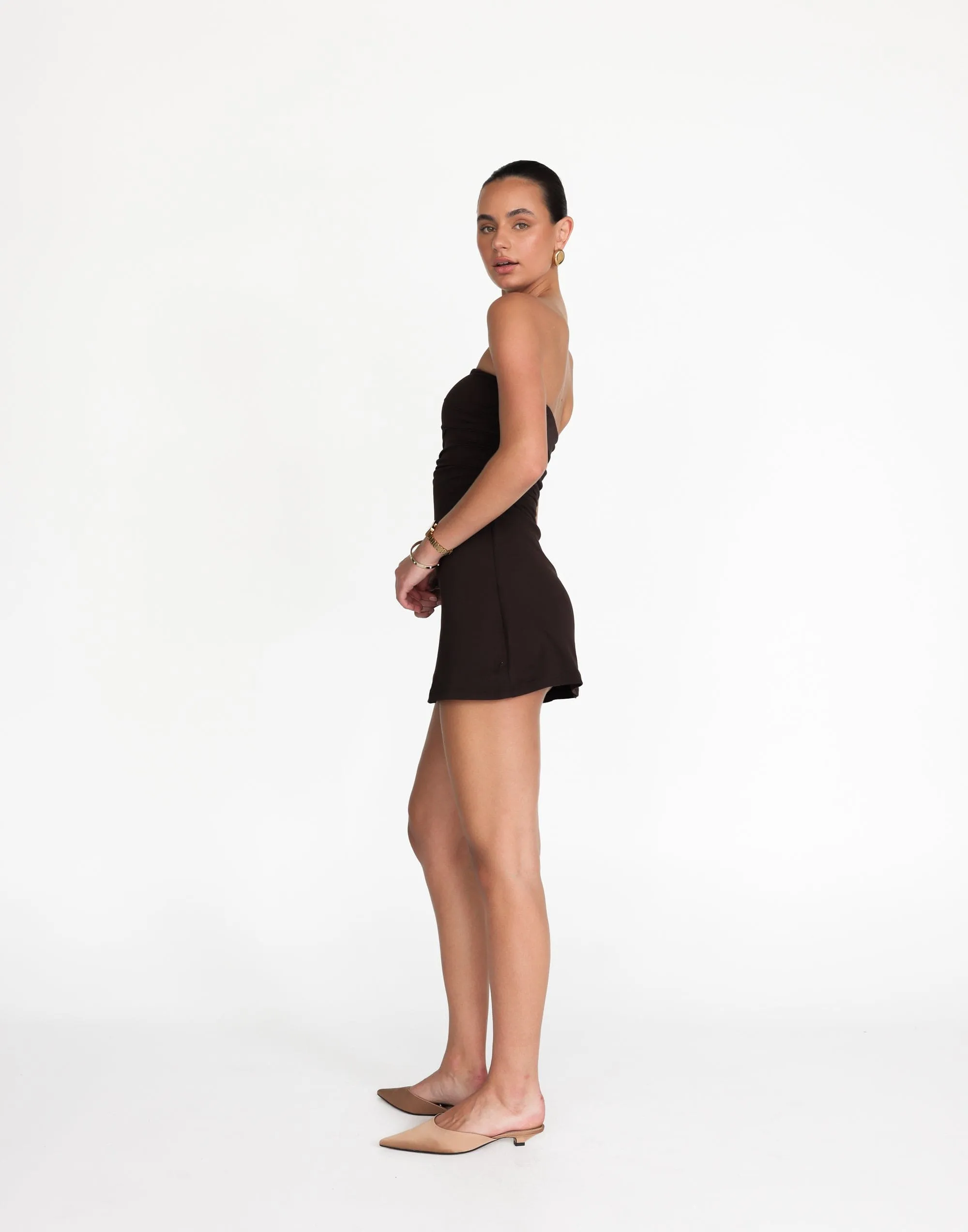 Sarie Mini Dress (Chocolate) sold by Charcoal Clothing product image thumbnail 5