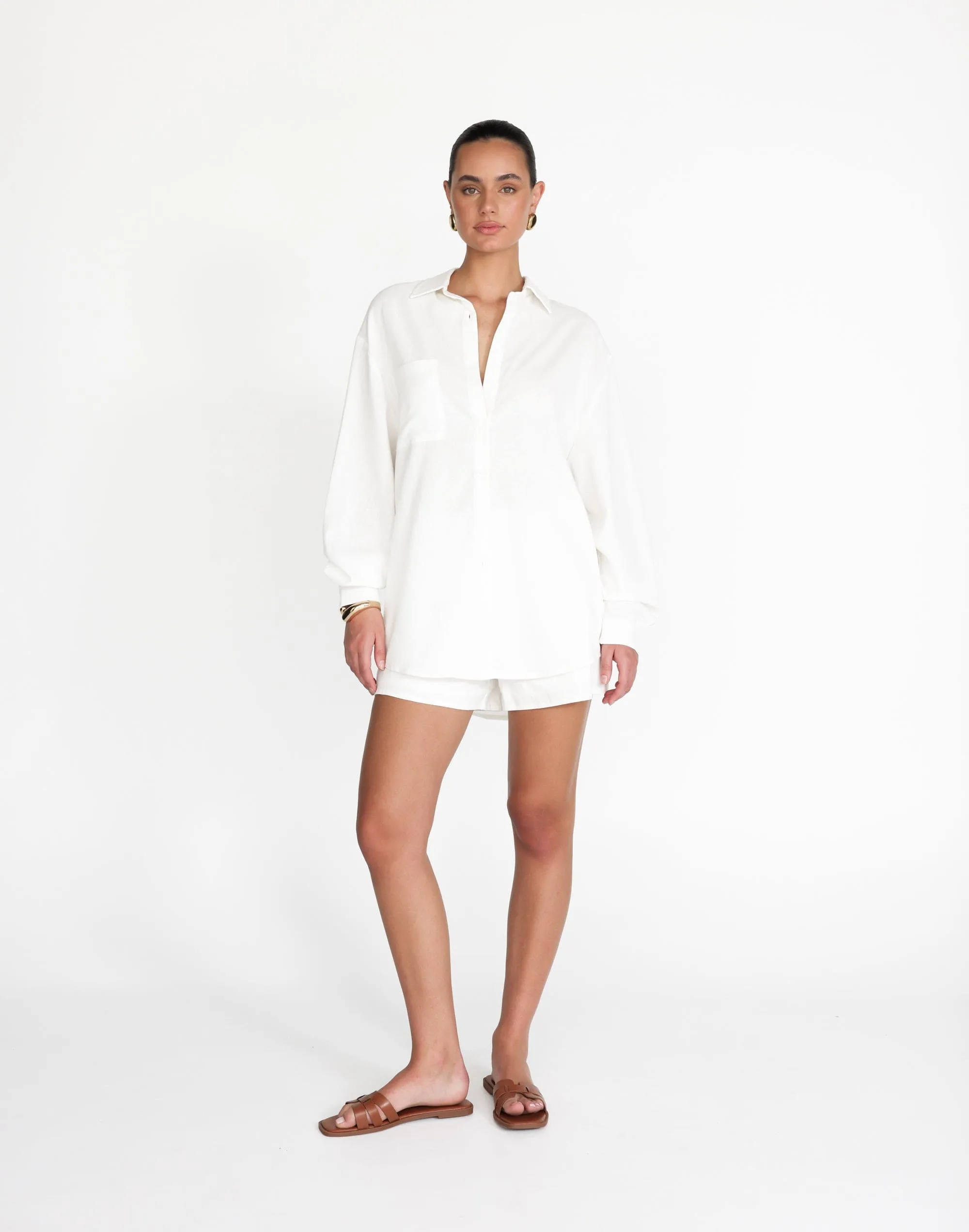 Nadia Shirt (White) sold by Charcoal Clothing product image thumbnail 5