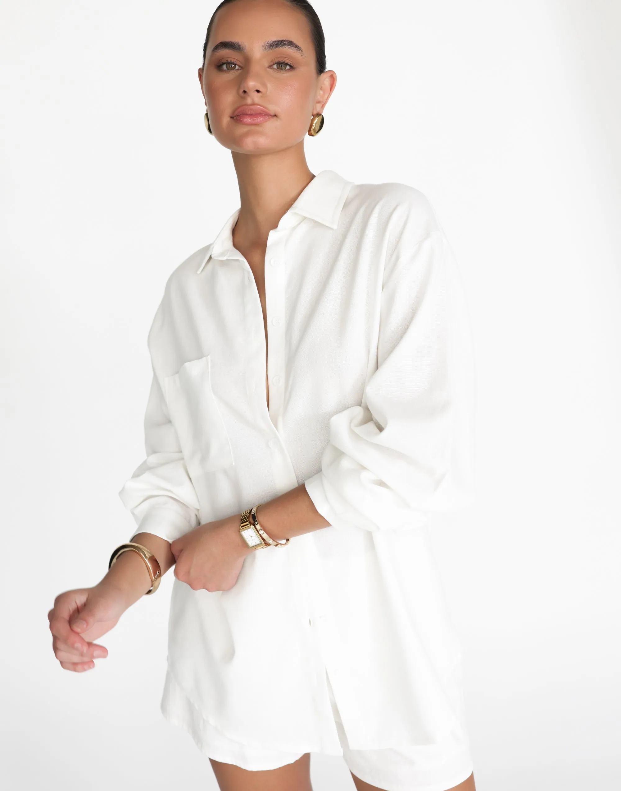 Nadia Shirt (White) sold by Charcoal Clothing product image thumbnail 3