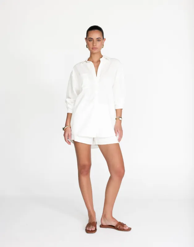 Nadia Shirt (White) sold by Charcoal Clothing