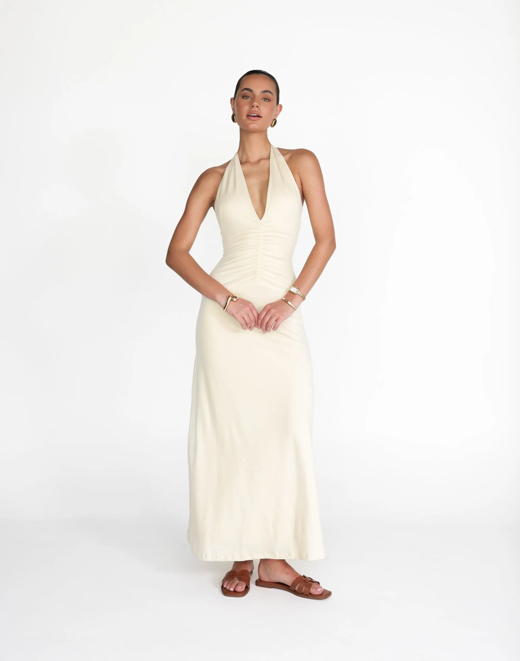 Araminta Maxi Dress (Oat) sold by Charcoal Clothing product image thumbnail 3