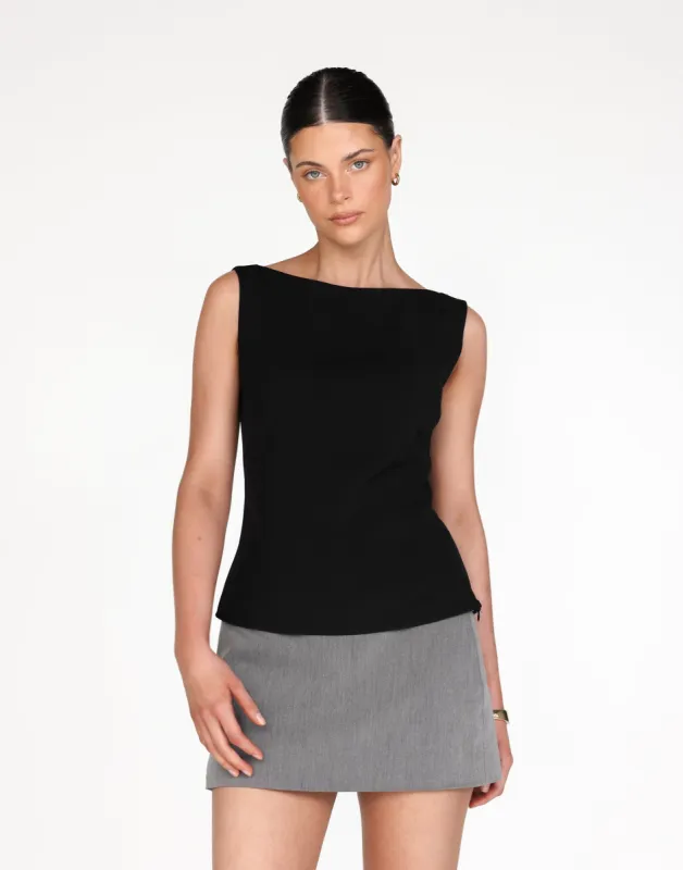 Jules Top (Black) sold by Charcoal Clothing