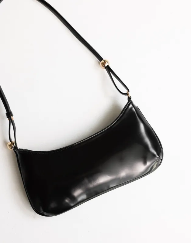 Rosabelle Shoulder Bag (Black Shine) - By Billini sold by Charcoal Clothing