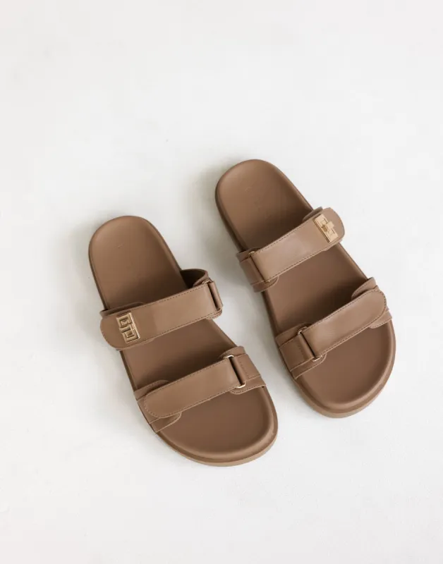 Amylee Slides (Light Cashew) - By Billini sold by Charcoal Clothing