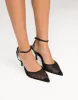 Ketifa Heels (Black Mesh) - By Billini sold by Charcoal Clothing