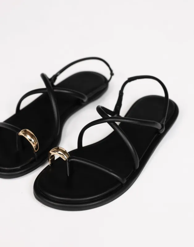 Clea Sandals (Black) - By Billini sold by Charcoal Clothing