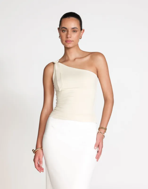 Zuelia Top (Oat) sold by Charcoal Clothing