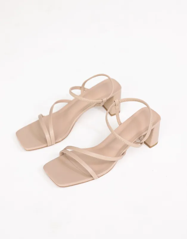 Hennie Heels (Nude Patent) - By Billini sold by Charcoal Clothing