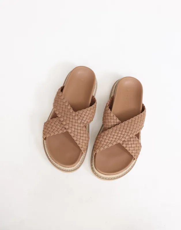 Allyra Slides (Dark Sand) - By Billini sold by Charcoal Clothing