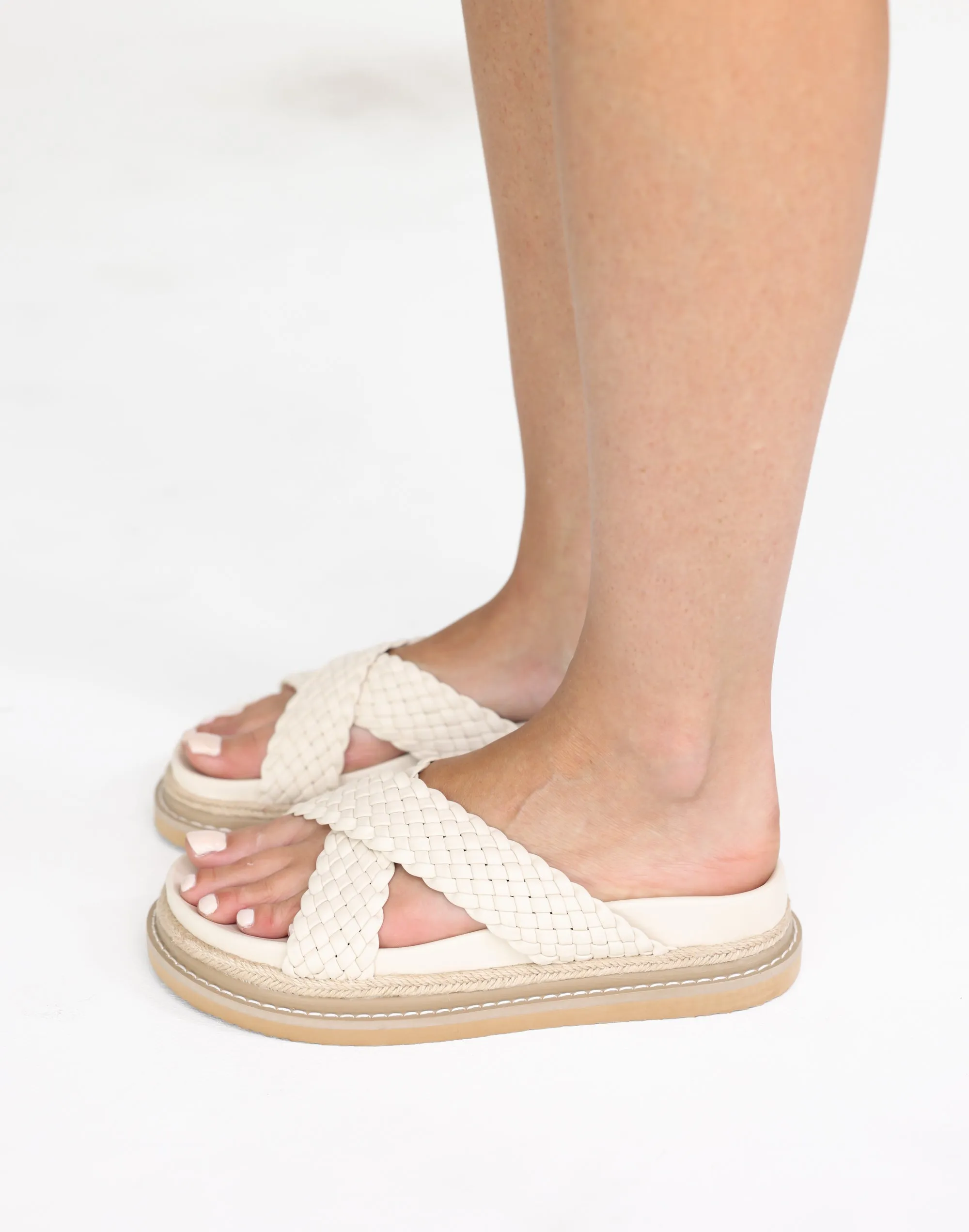 Allyra Slides (Bone) - By Billini sold by Charcoal Clothing product image thumbnail 3