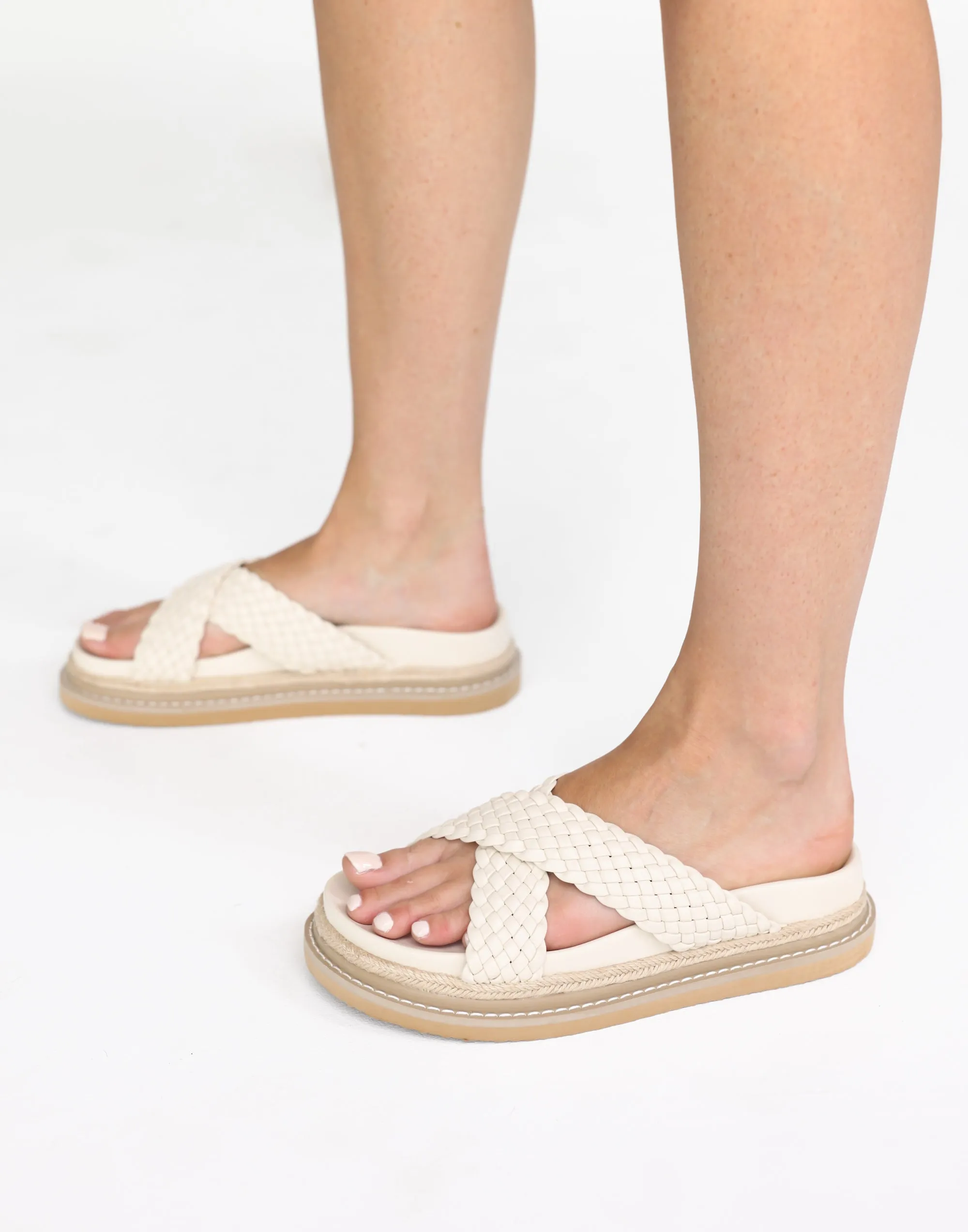 Allyra Slides (Bone) - By Billini sold by Charcoal Clothing product image thumbnail 4