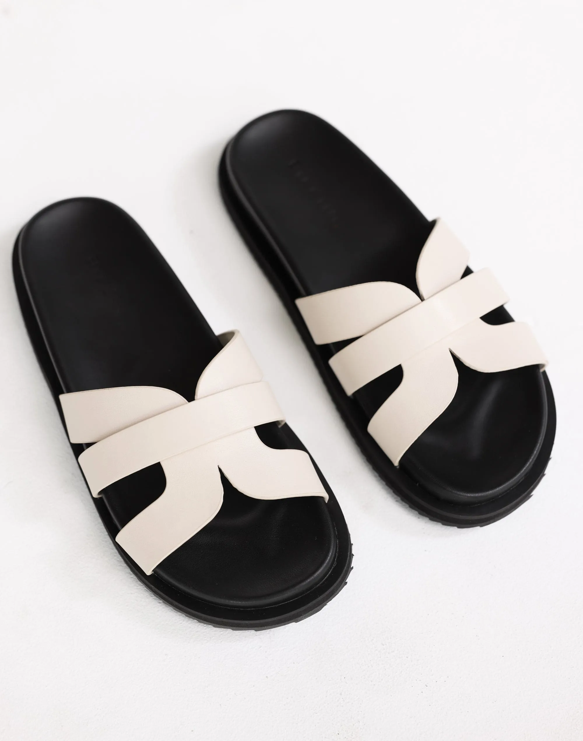 Tamy Slides (Bone) - By Billini sold by Charcoal Clothing