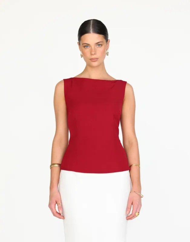 Jules Top (Ruby) sold by Charcoal Clothing