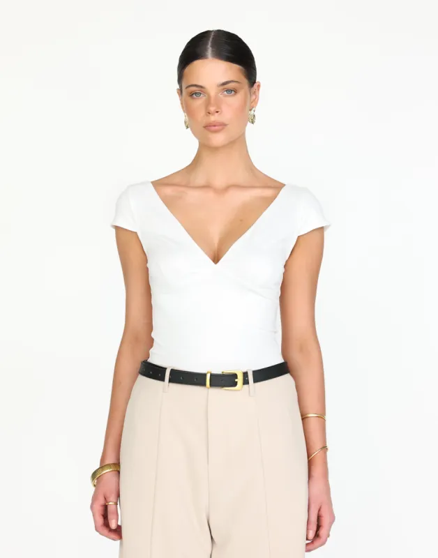 Melody Top (White) sold by Charcoal Clothing