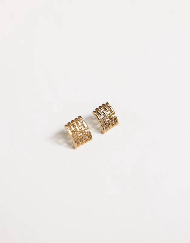 Angelica Earrings (Gold) sold by Charcoal Clothing