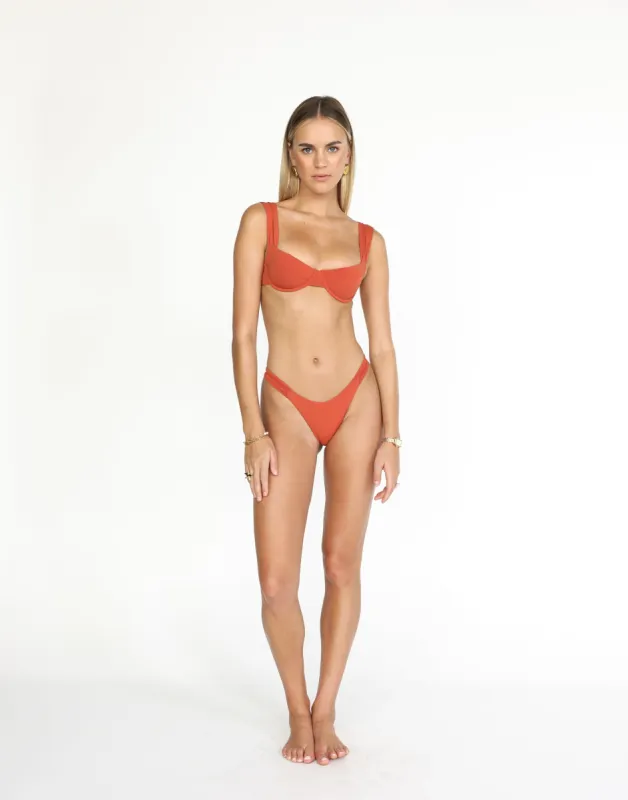 Layla Balconette Bikini Top (Paprika) sold by Charcoal Clothing