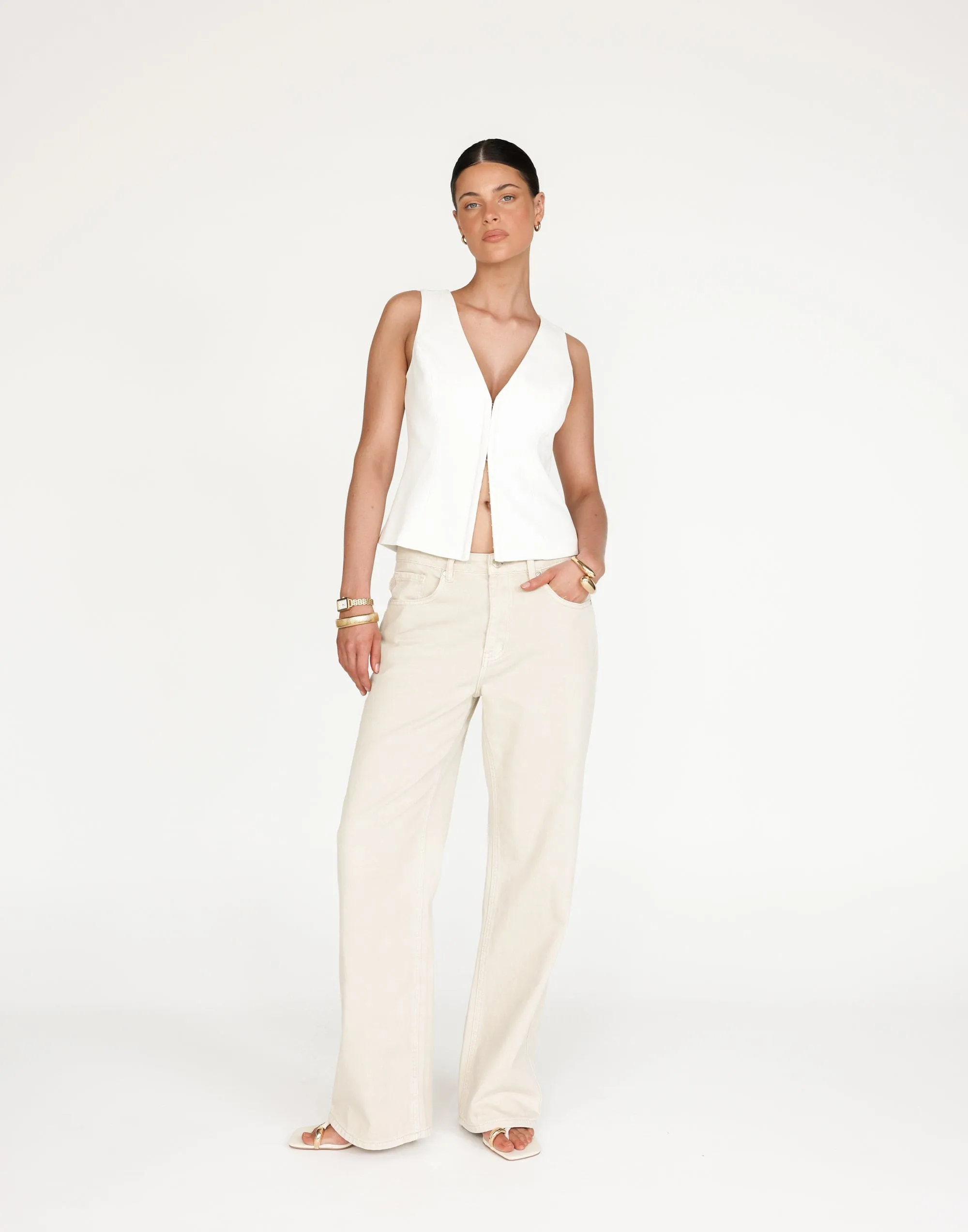 Roisin Top (White) sold by Charcoal Clothing product image thumbnail 3