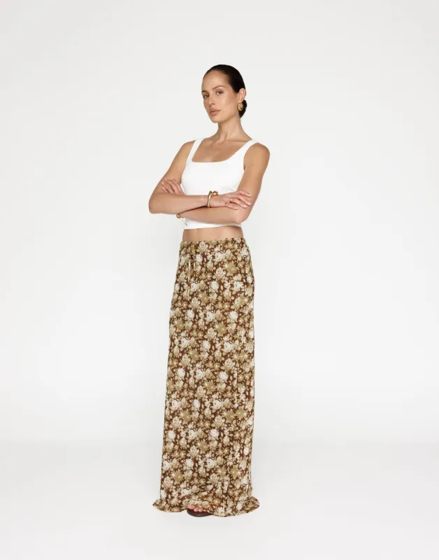 Zaya Maxi Skirt (Marigold) sold by Charcoal Clothing
