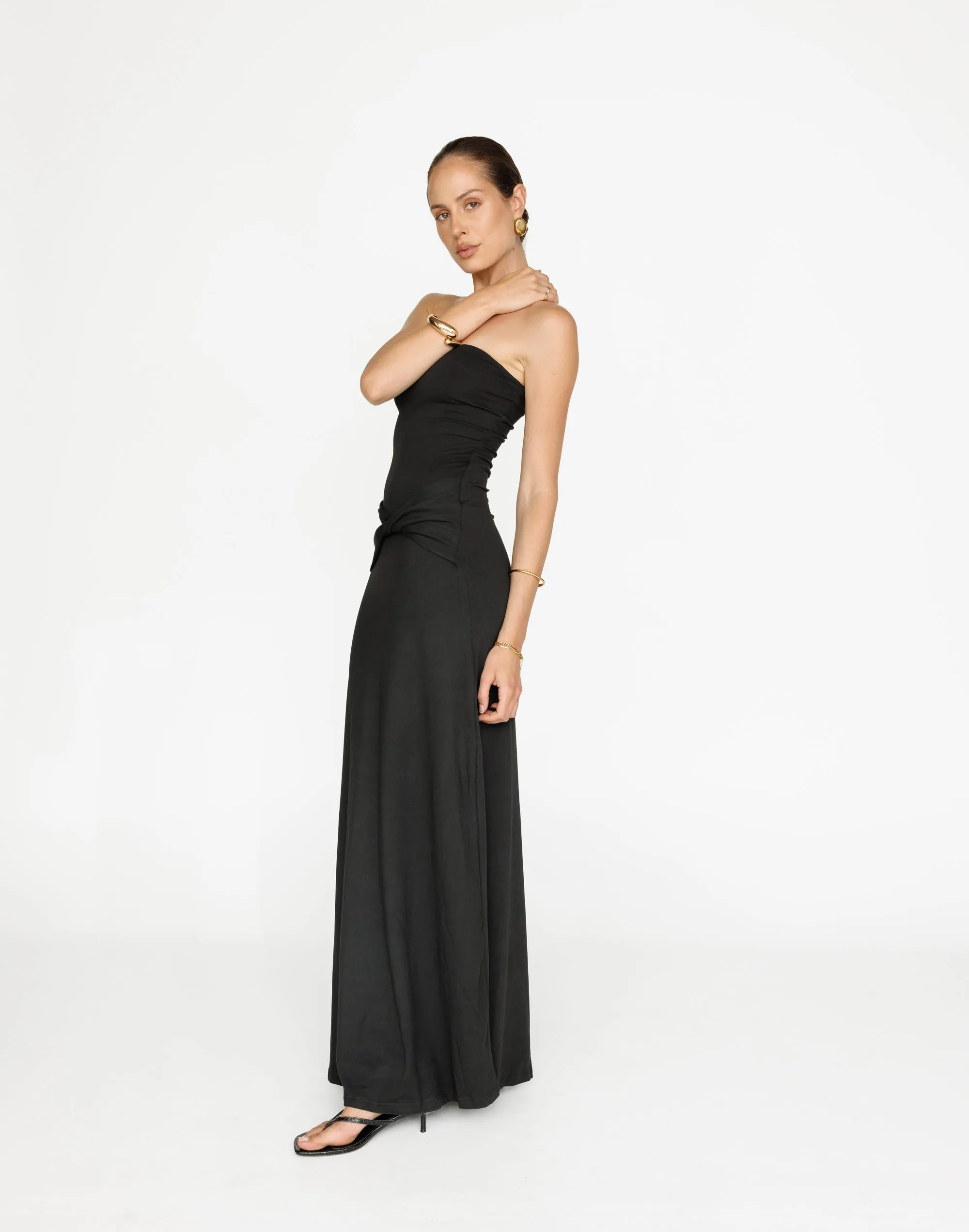 Edela Maxi Dress (Black) sold by Charcoal Clothing