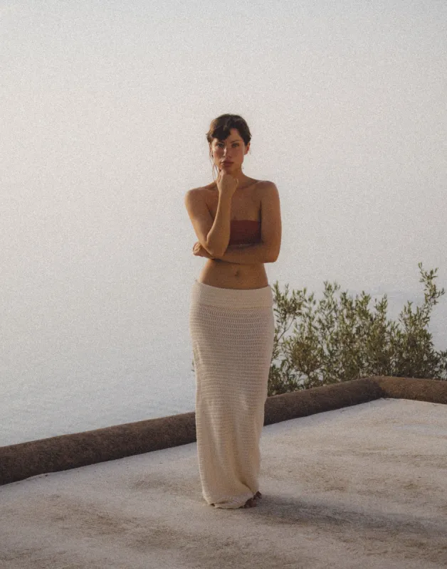 Amani Maxi Skirt (Off White) sold by Charcoal Clothing