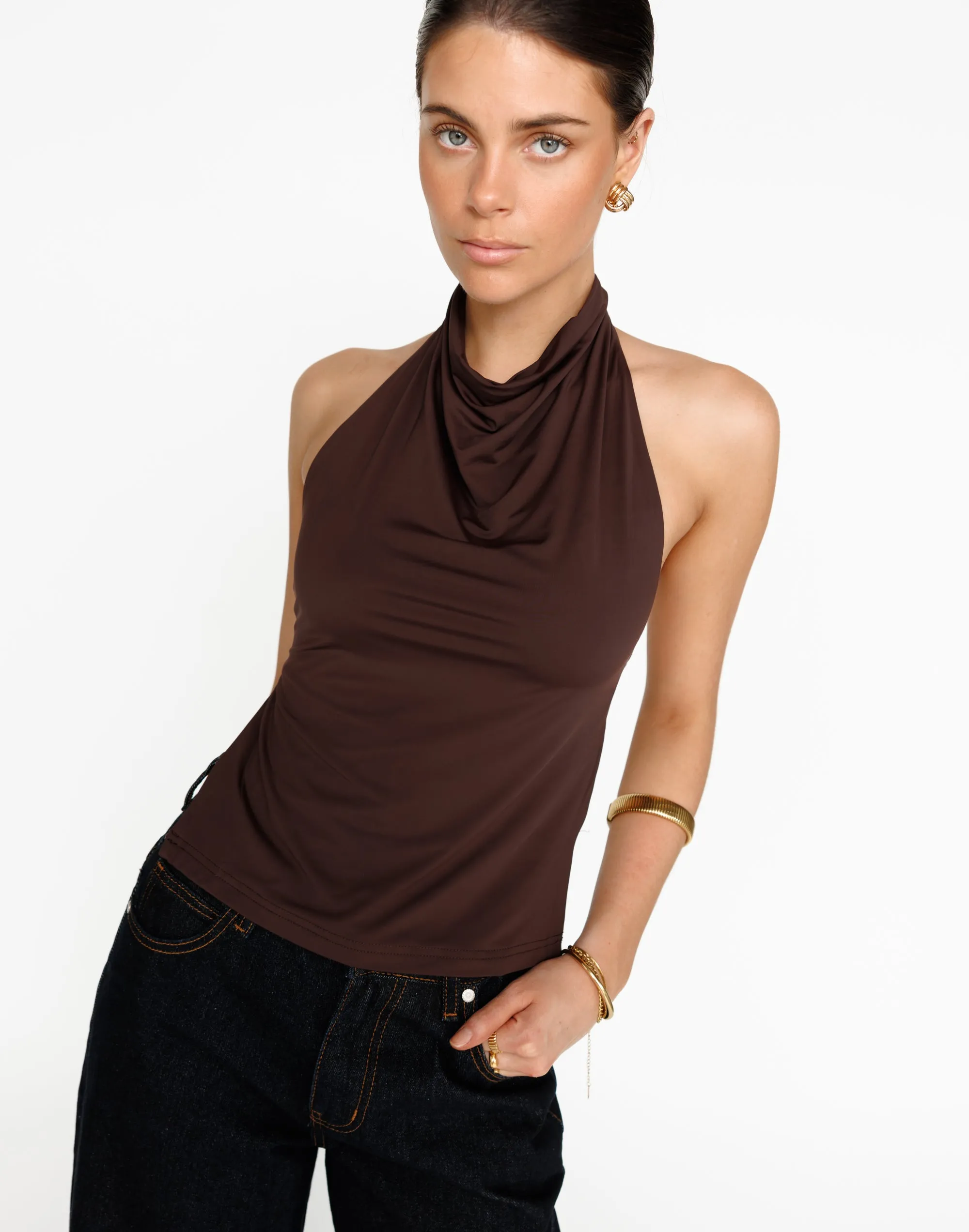 Tansie Top (Cocoa) sold by Charcoal Clothing