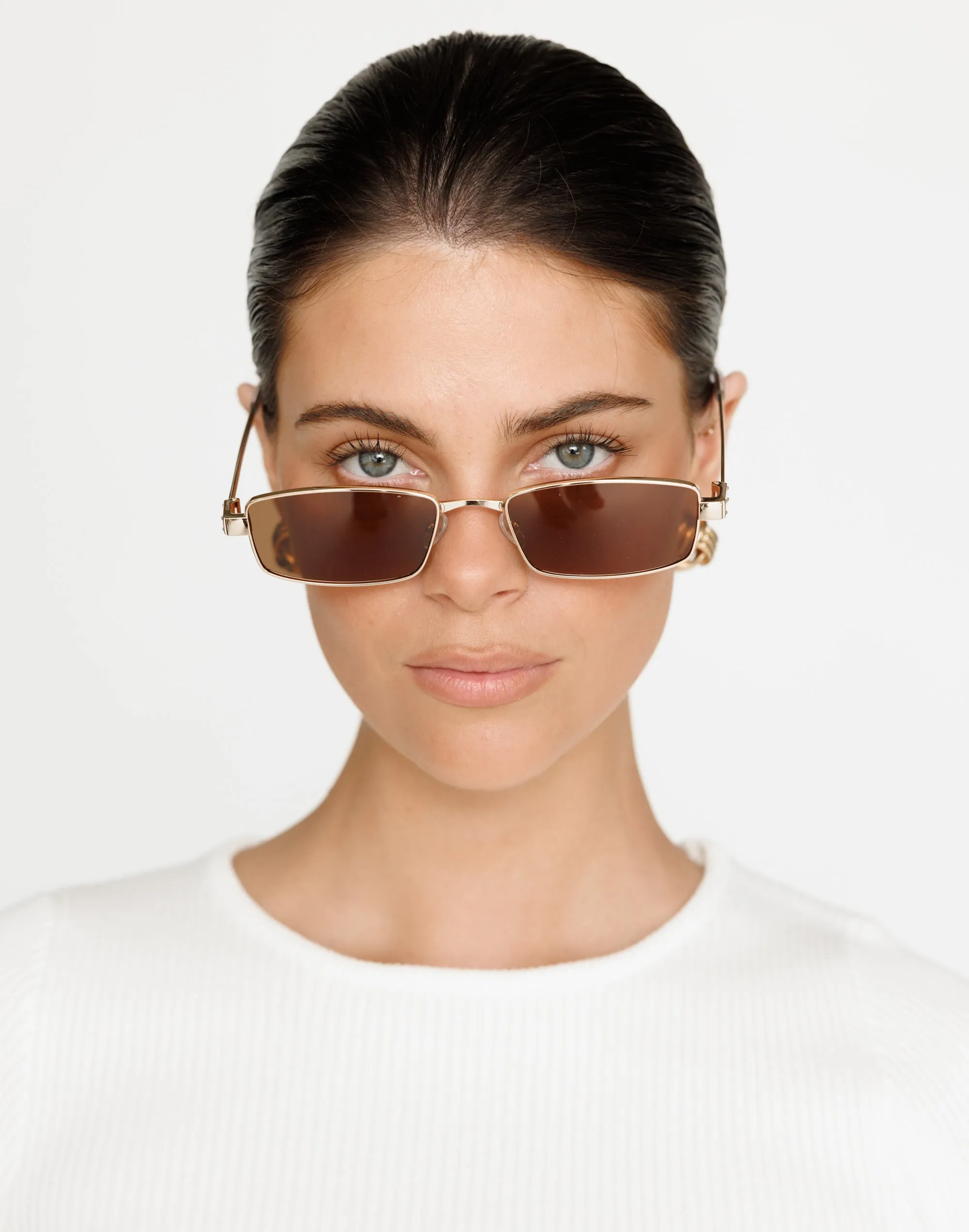 The Monroe Sunglasses (Gold-Brown) - By Banb sold by Charcoal Clothing product image thumbnail 3