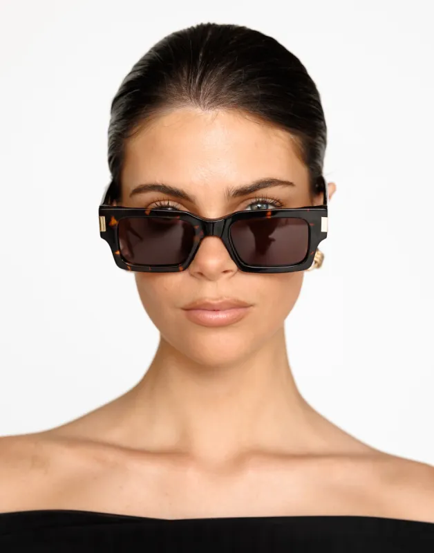The Sara Sunglasses (Amber Tort) - By Banbé sold by Charcoal Clothing