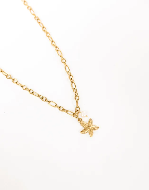 Coralia Necklace (Gold) sold by Charcoal Clothing