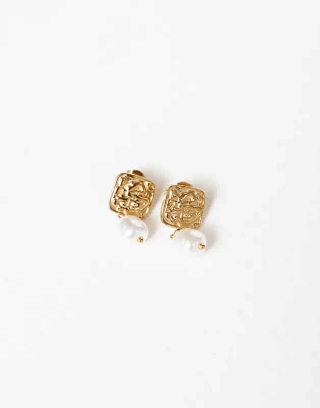 Aspland Earrings (Gold) sold by Charcoal Clothing