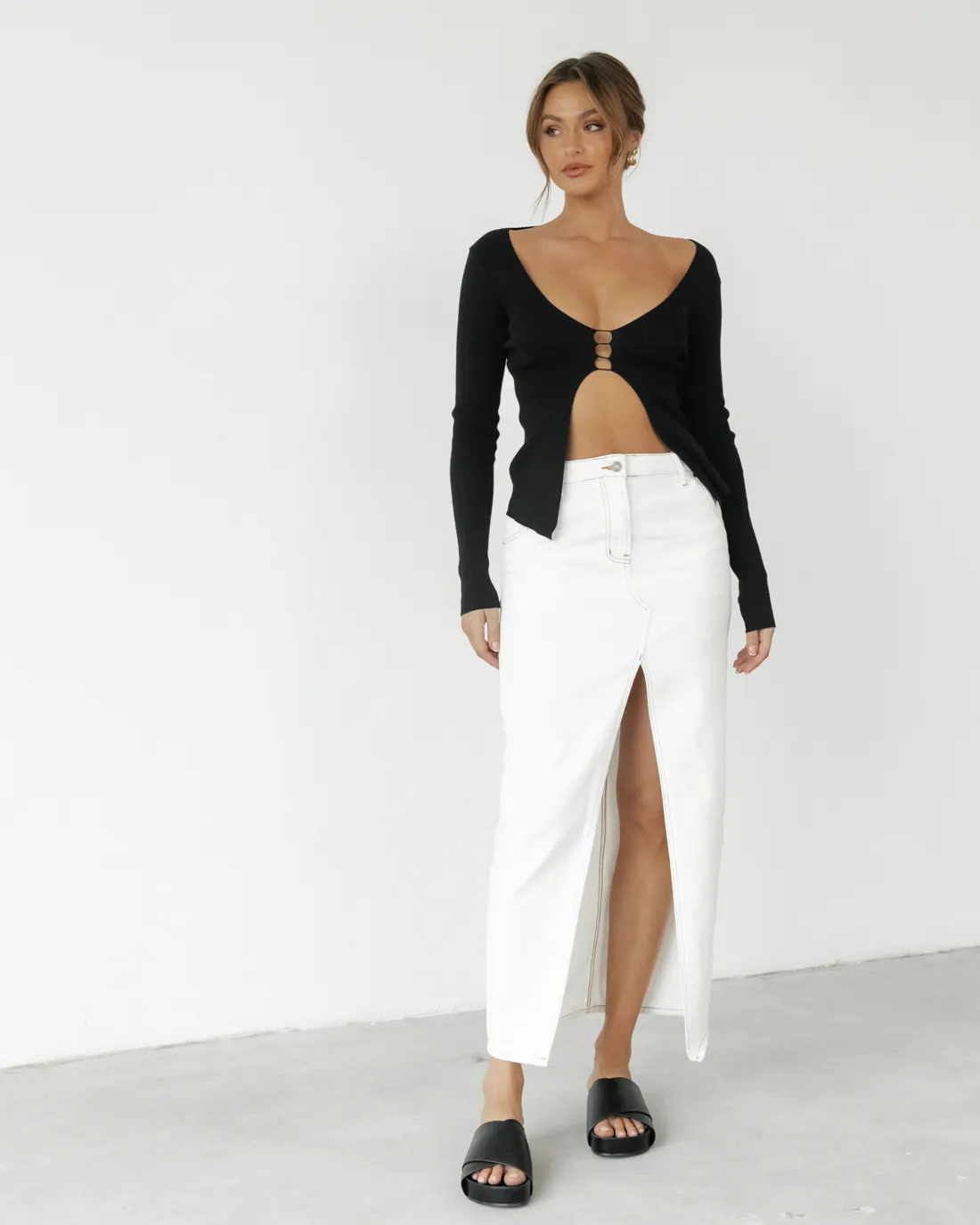 Toby Long Sleeve Top (Black) sold by Charcoal Clothing product image thumbnail 3