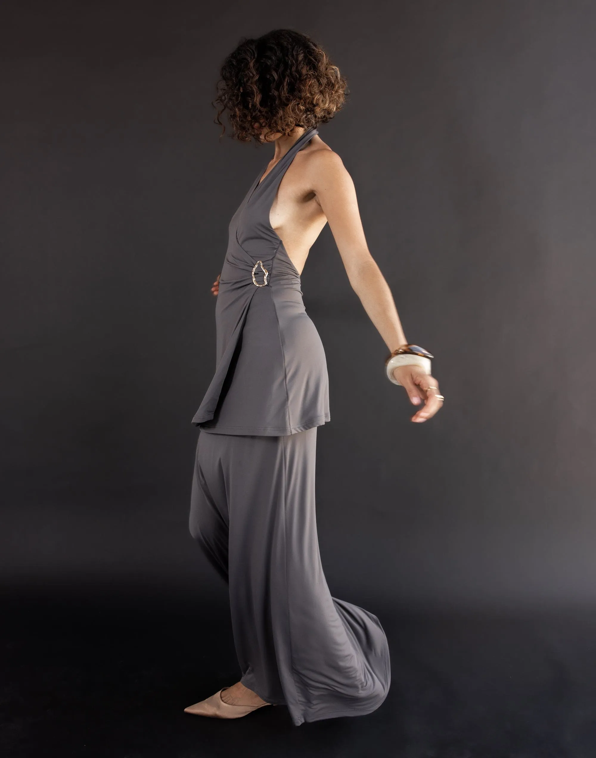 Emersen Maxi Skirt (Slate) sold by Charcoal Clothing