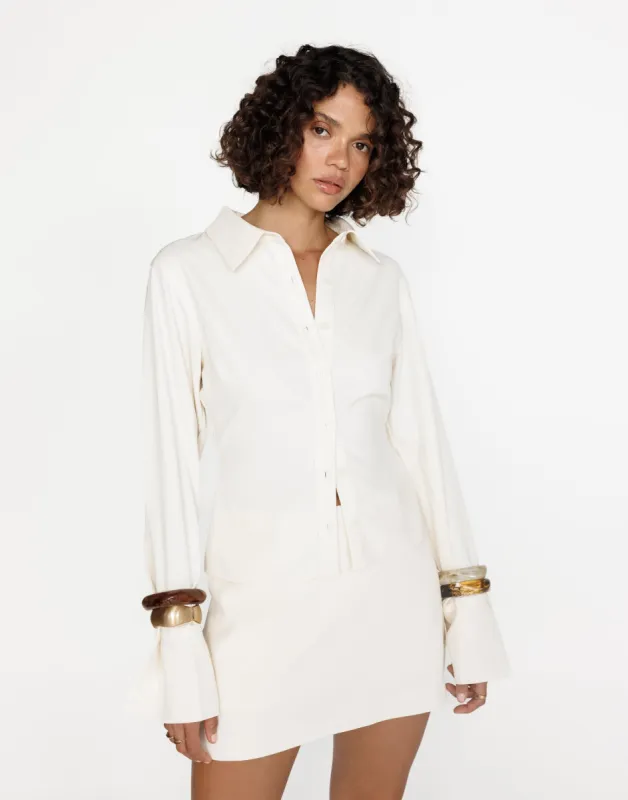 Alice Shirt (Oat) sold by Charcoal Clothing