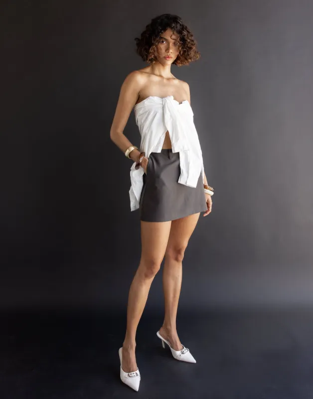 Ebba Skort (Charcoal) sold by Charcoal Clothing