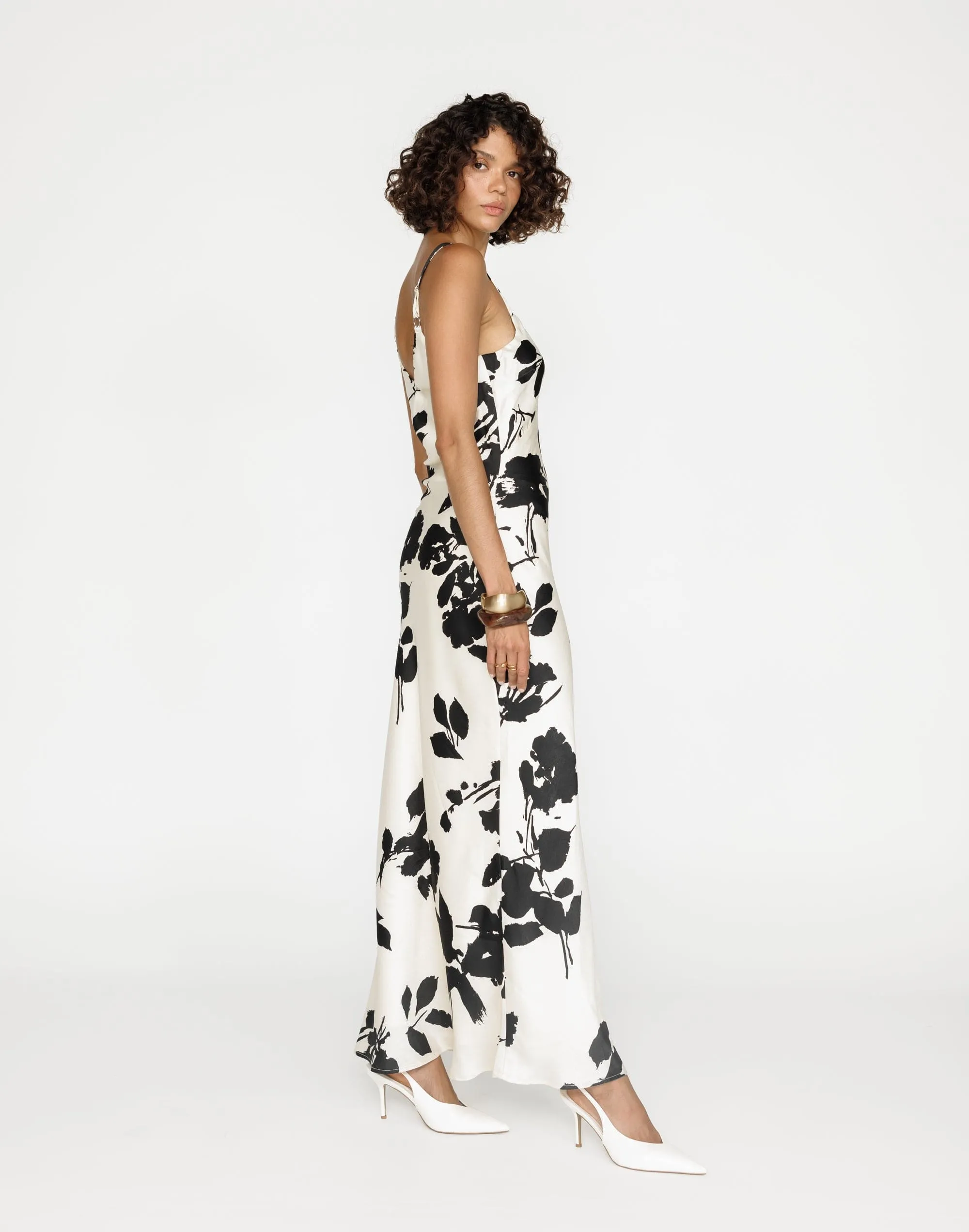 Zaya Maxi Dress (Noir Bloom) sold by Charcoal Clothing product image thumbnail 5