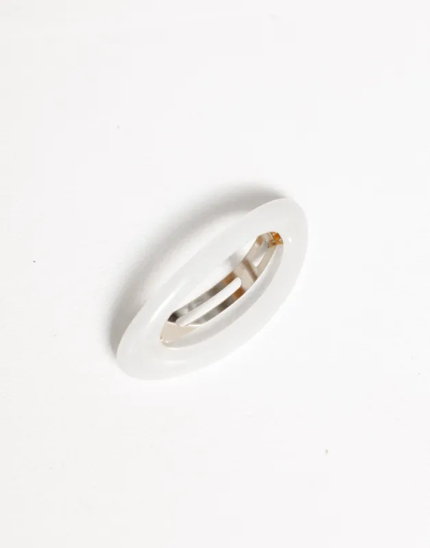 Emilia Hair Clip (White) made by Charcoal Clothing