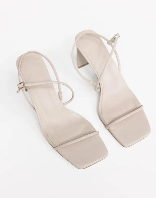 Kittie Heels (Oat) - By Billini sold by Charcoal Clothing