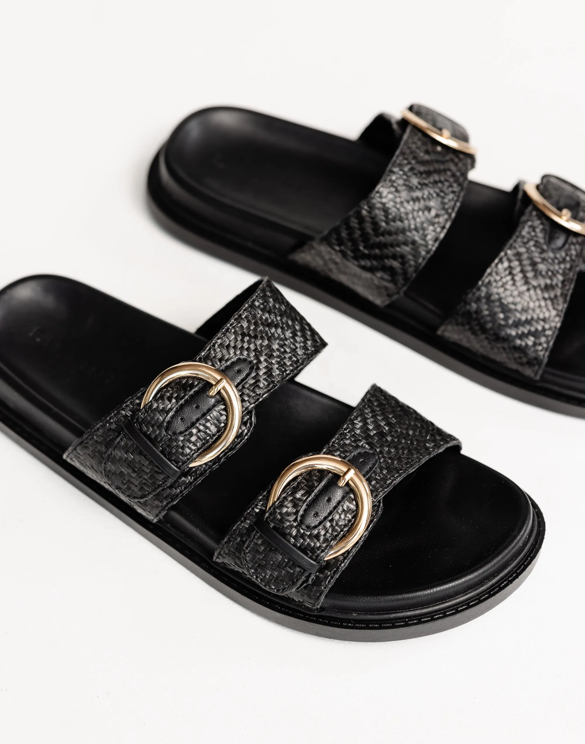 Wilmer Slides (Black Raffia) - By Billini sold by Charcoal Clothing product image thumbnail 4