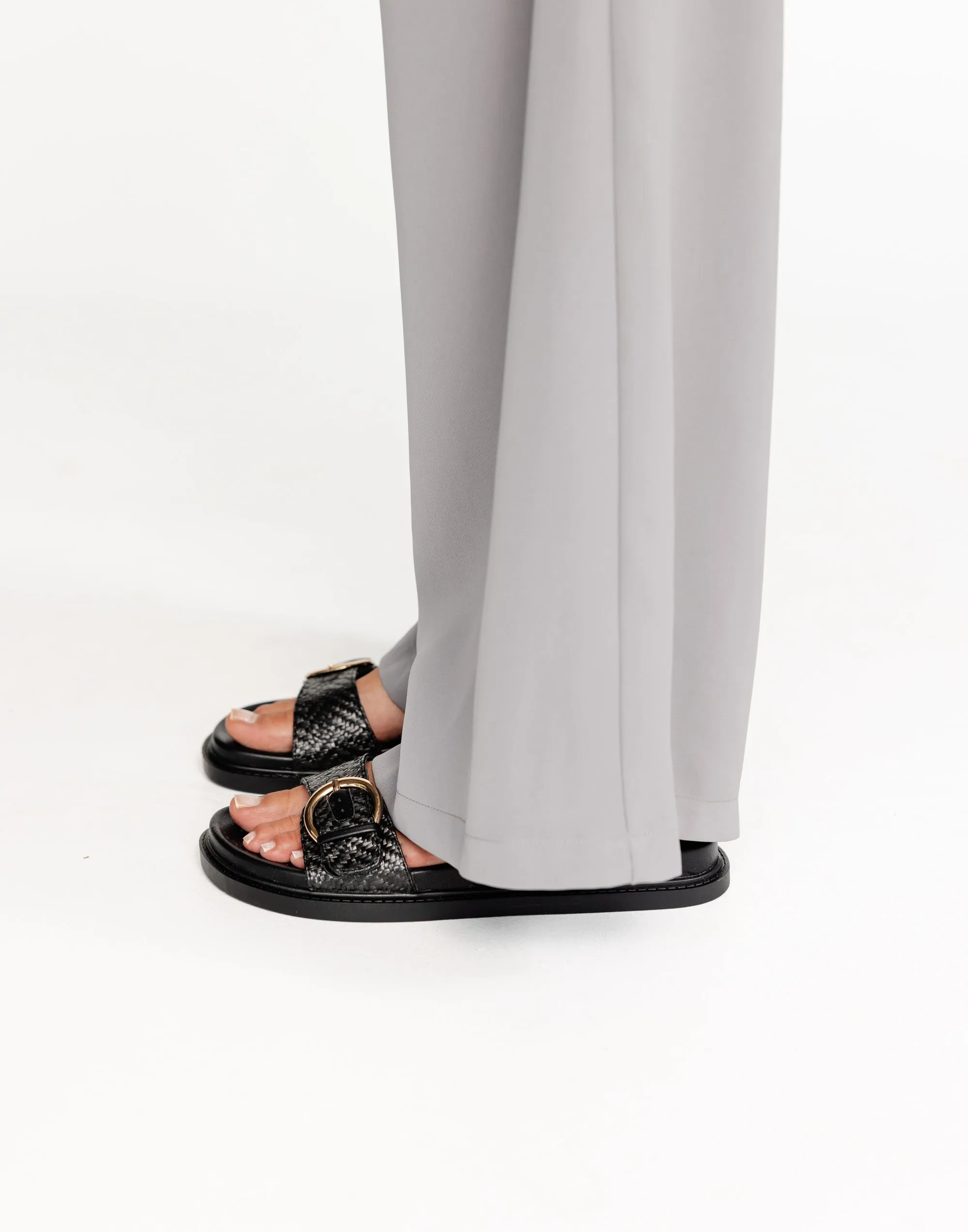 Wilmer Slides (Black Raffia) - By Billini sold by Charcoal Clothing product image thumbnail 2