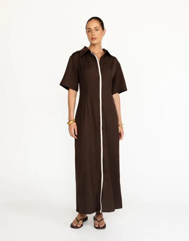 Vero Maxi Dress (Chocolate) sold by Charcoal Clothing