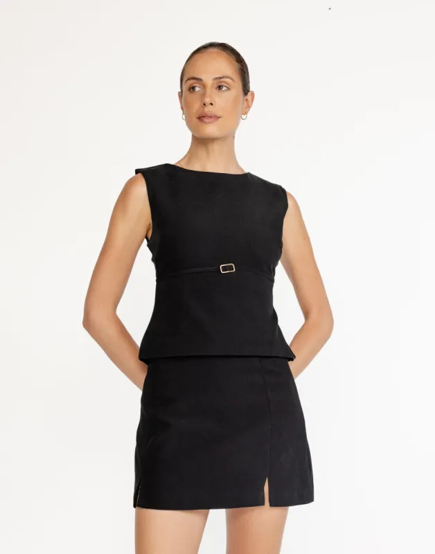 Rukaya Top (Black) sold by Charcoal Clothing